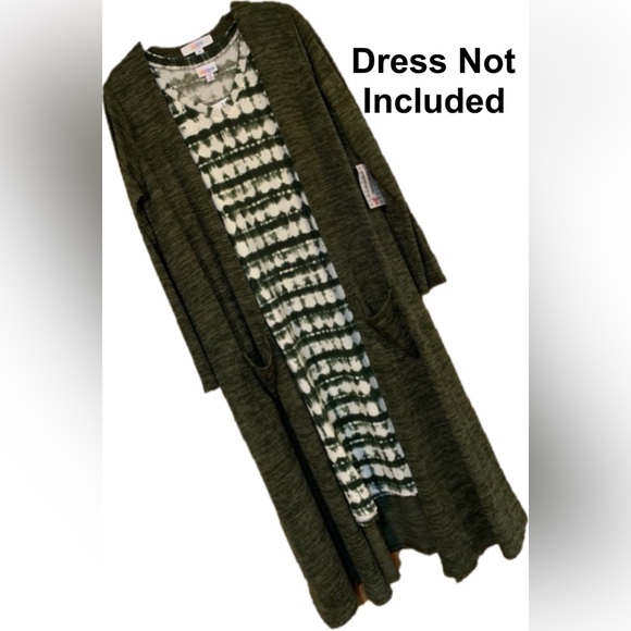 LuLaRoe Sweaters - LuLaRoe Green Long Sarah Cardigan